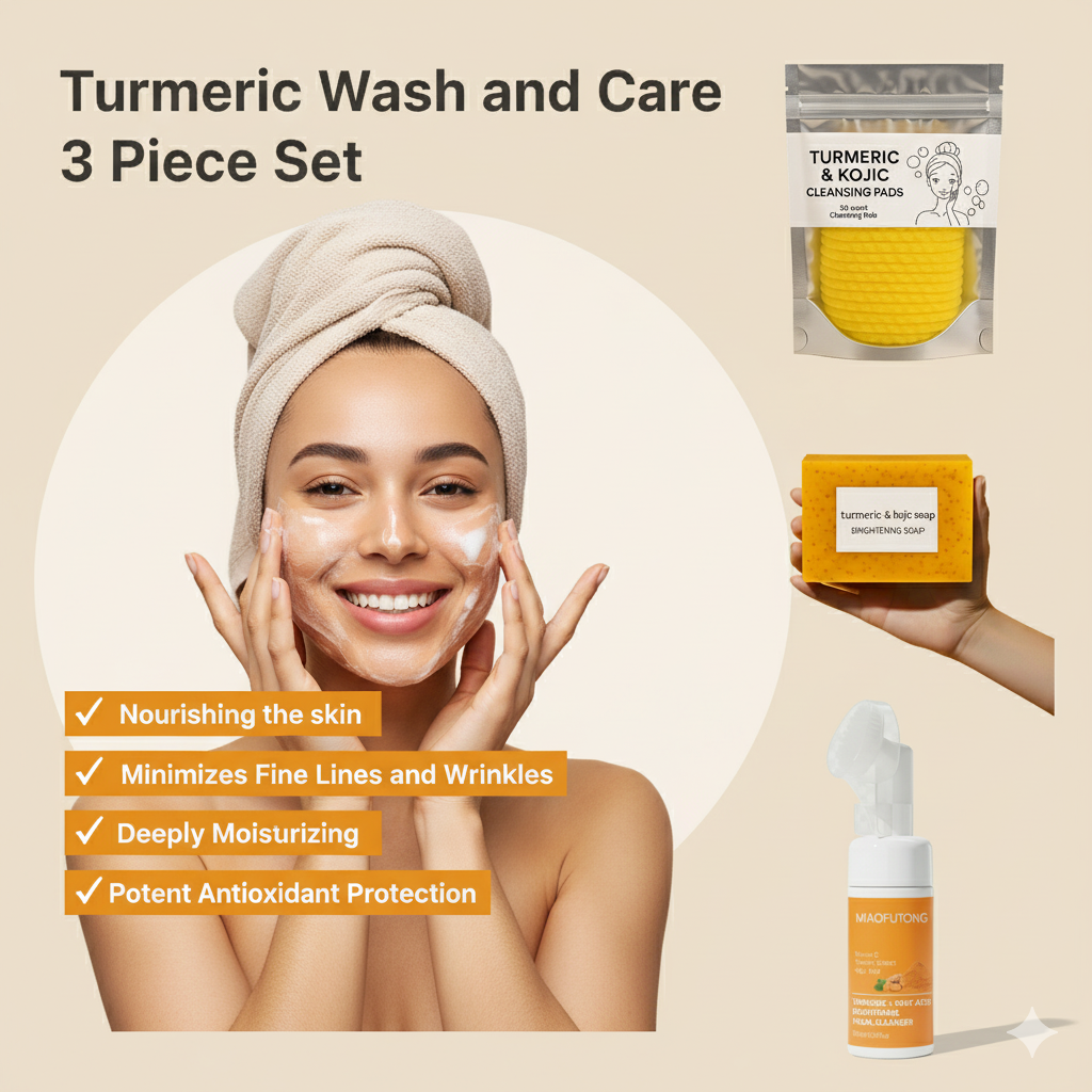 Turmeric & Kojic Set + Free Pads